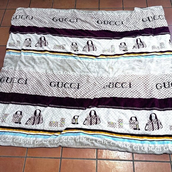 GUCCI Italian Pattern Style Bed Comforter Bedcover Blanket Quilt - Picture 1 of 8